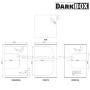 Medidas armario dark box 150cm