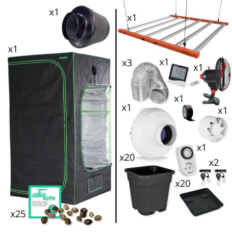Kit de cultivo con LED de 720w