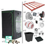 Kit de cultivo medio 120X120X200 con led XT 750W