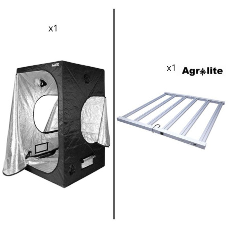 Armario Dark Box de 120x120x220 con led Agrolite QB 730W 2.9