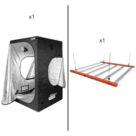 Armario Dark Box de 120x120x220 con led Ignator 720W