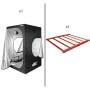 Armario Darkbox de 120x120x220 con led XT 720W