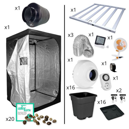 Kit de cultivo para casa con LED y semillas bueno