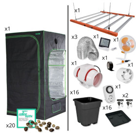 Kit de cultivo medio 150x150x220 con led Ignator 720W