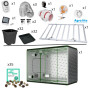 Kit de cultivo medio 120X240X220 Led QB 1080W