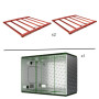 Armario Dark Box de 120x240x220 con 2 led XT750W