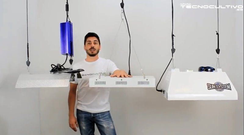 Comparativa iluminación para cultivo de marihuana